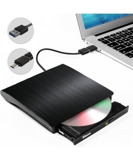 Ultra Slim Portable DVD-Writer | GP57EB40 | Interface USB 2.0 | DVD±R/RW | CD read speed 24 x | CD write speed 24 x | Black | DA