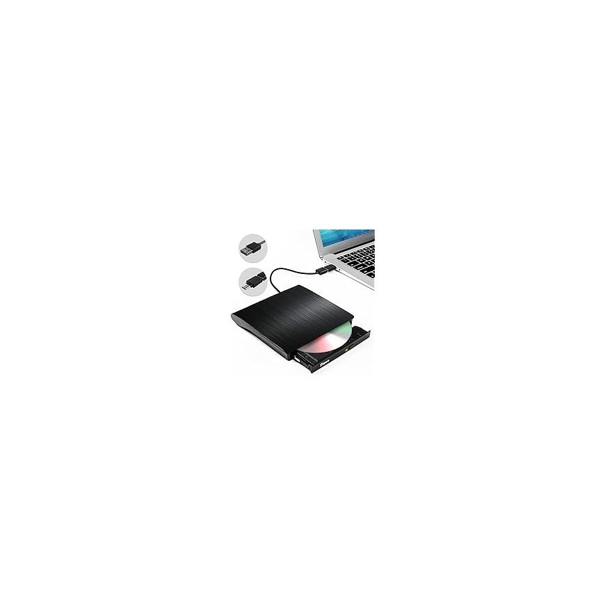 Ultra Slim Portable DVD-Writer | GP57EB40 | Interface USB 2.0 | DVD±R/RW | CD read speed 24 x | CD write speed 24 x | Black | DA – 2