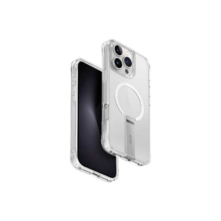 Dėklas UNIQ etui Eleva with Vertica Stand iPhone 16 Pro Max 6.9" przeźroczysty/lucent clear