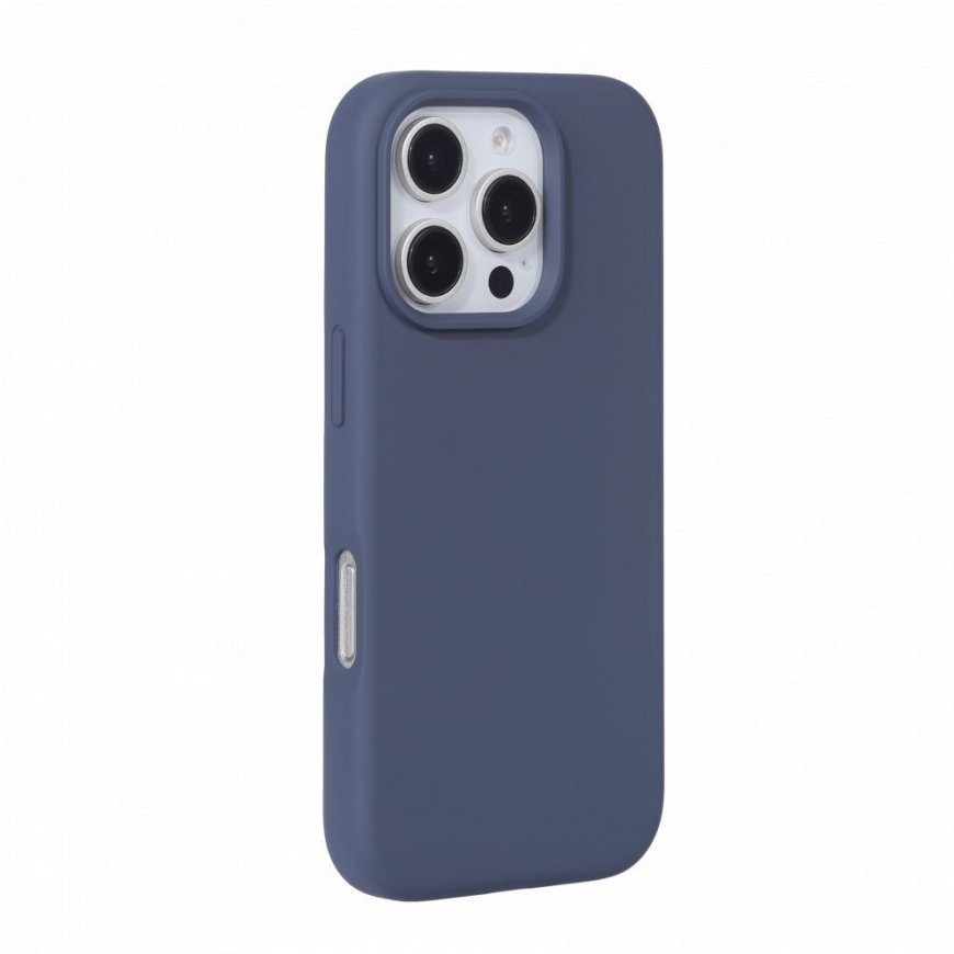 Apple iPhone 16 Pro Premium Magsafe Soft Touch Silicone Case Midnight Blue