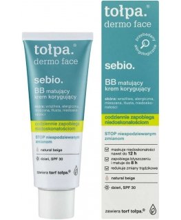 TOŁPA Dermo Face Sebio Matifying Correcting BB day cream SPF30 - natural beige 40 ml