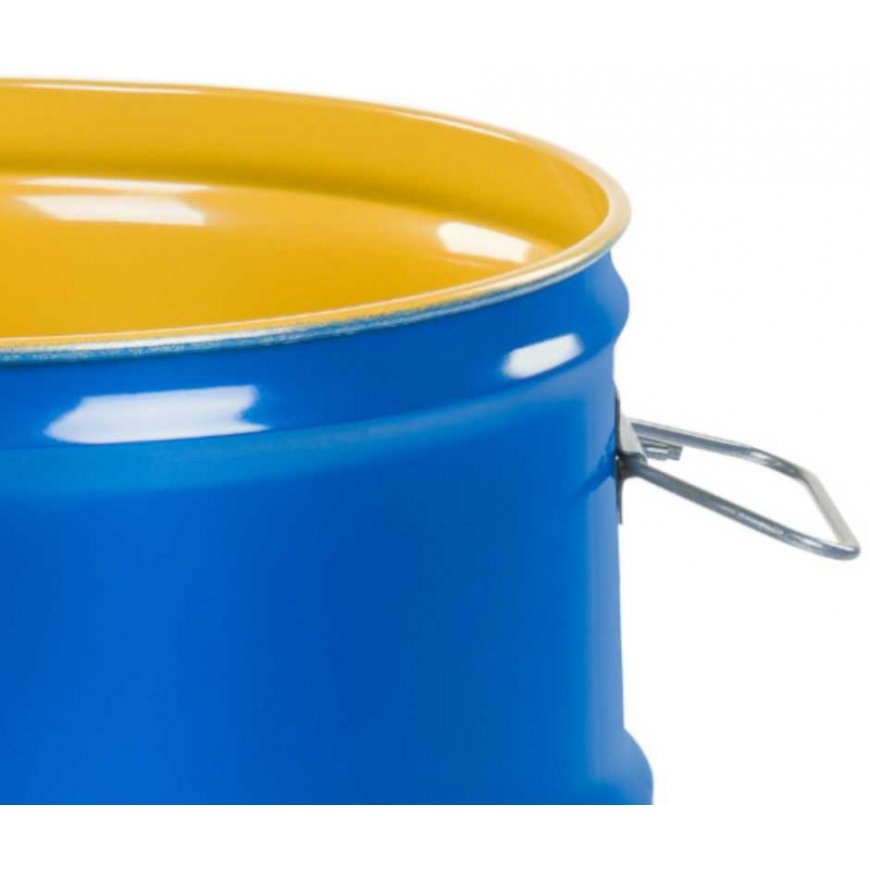 Beczkopol Steel barrel OH 60L, removable lid, 2 and 3/4 corks, lacquered interior - blue – 2