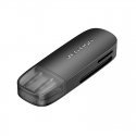 Vention 2-in-1 USB 2.0 A Card Reader(SD+TF) Black Single Drive Letter Vention 2-in-1 USB 2.0 A Card Reader(SD+TF) Black Single Drive Letter