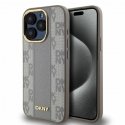 Dėklas DKNY DKHMP14LPCPVSLE iPhone 14 Pro 6.1" smėlio spalva/beige hardcase Leather Checkered Mono Pattern MagSafe Dėklas DKNY DKHMP14LPCPVSLE iPhone 14 Pro 6.1" smėlio spalva/beige hardcase Leather Checkered Mono Pattern MagSafe