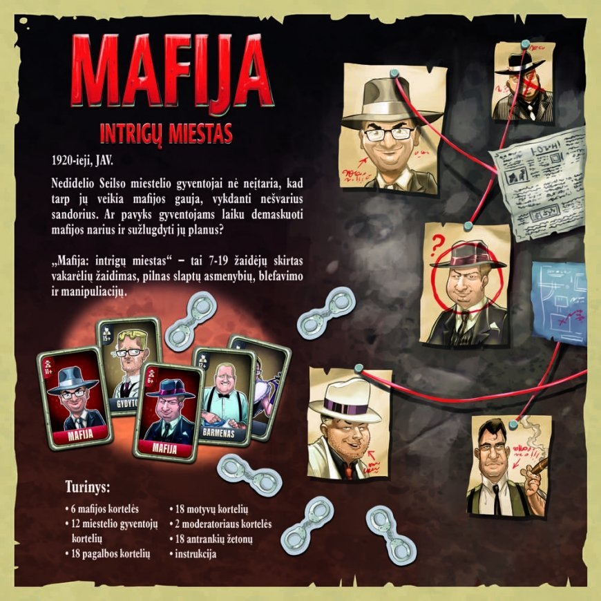 The game "Mafia: City of Intrigues", TREFL, LT – 3