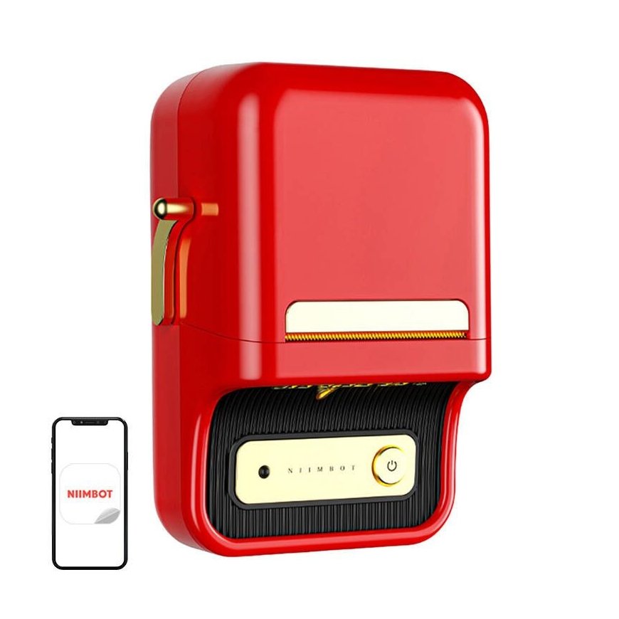 Niimbot B21S Portable Label Printer Red