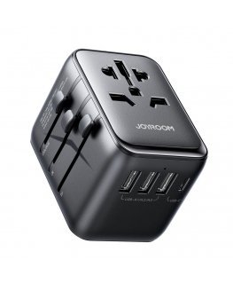 Joyroom JR-TCW01 travel adapter universal 17W EU / US / UK / JP / AU / CN - black