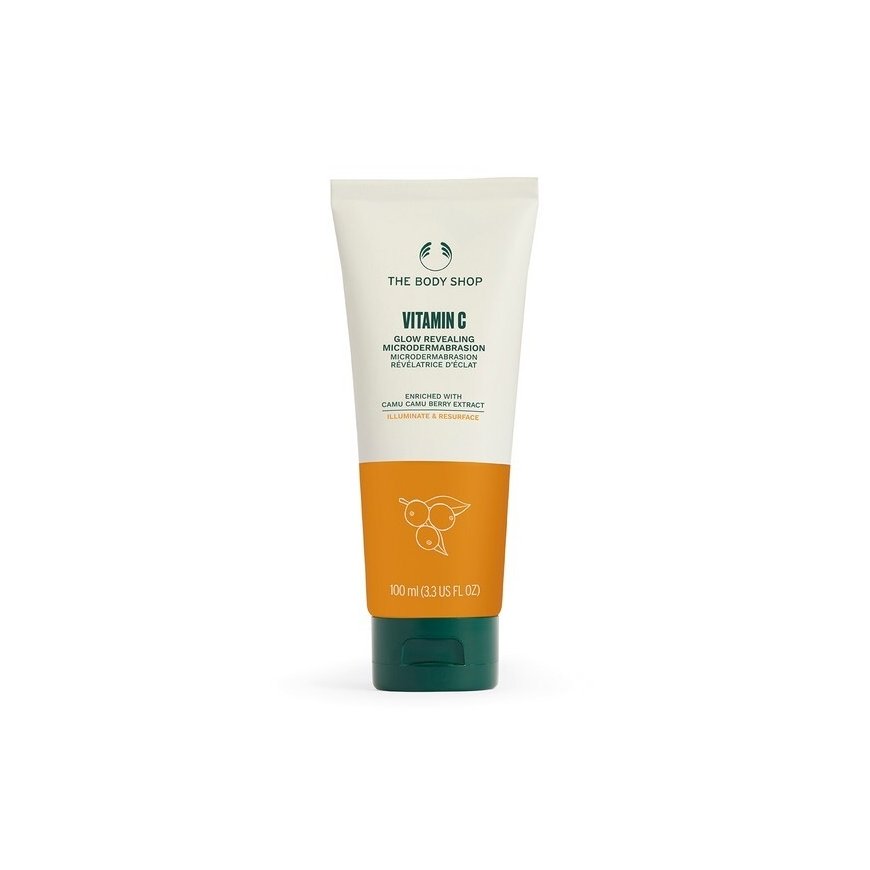 The Body Shop Vitamin C Glow Revealing Microdermabrasion - Pink skin peeling