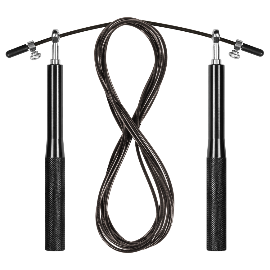Aluminum boxing jump rope with metal bearing, 3m, adjustable, REBEL ACTIVE – 3