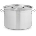 Royal Catering Large steel pot with thick bottom lid for halogen gas induction cooker, 23 l Royal Catering Large steel pot with thick bottom lid for halogen gas induction cooker, 23 l