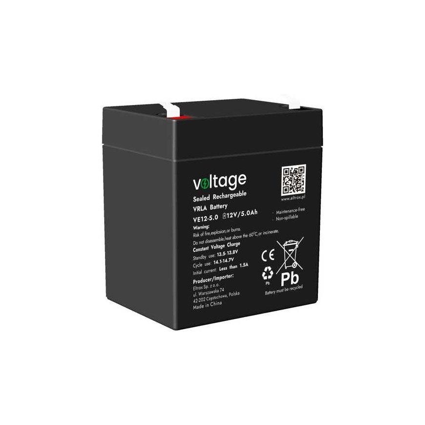 Voltage Battery AGM Voltage 12V 5Ah