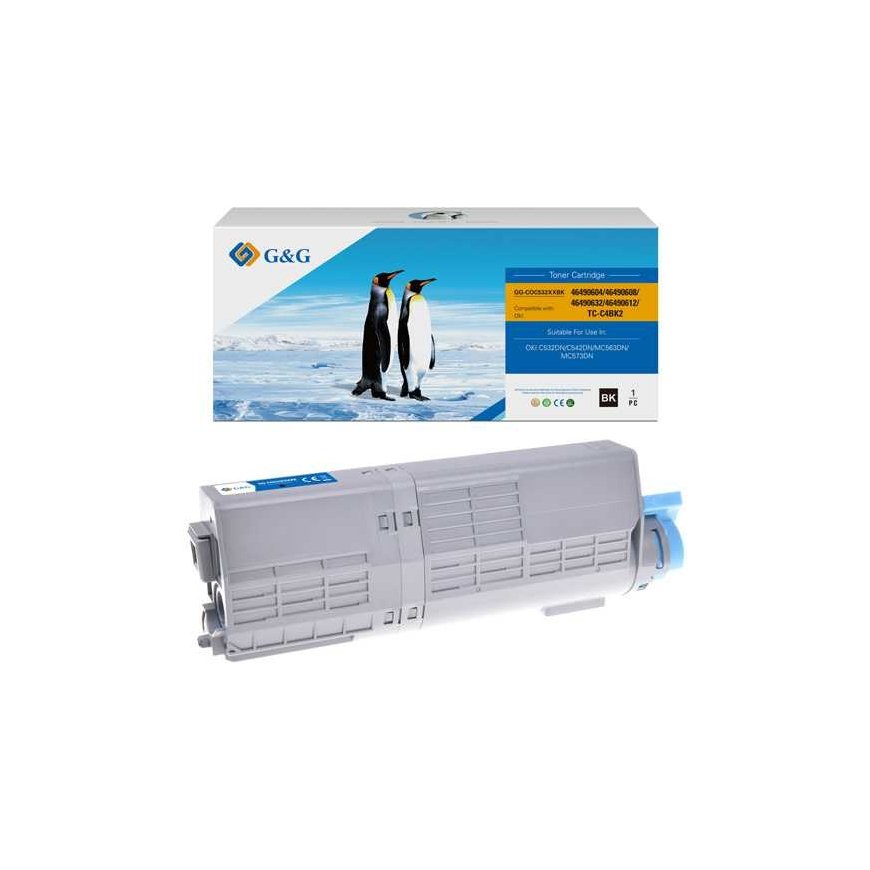 G&G compatible toner with OKI 46490608