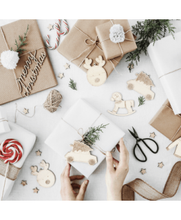 Christmas Gifts Set of 100 BOMBEK - Silver