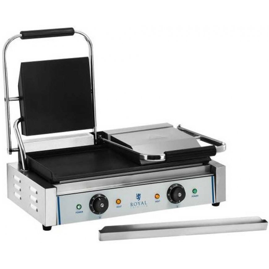 Contact double-sided double-sided smooth contact grill 3600W 230V Royal Catering