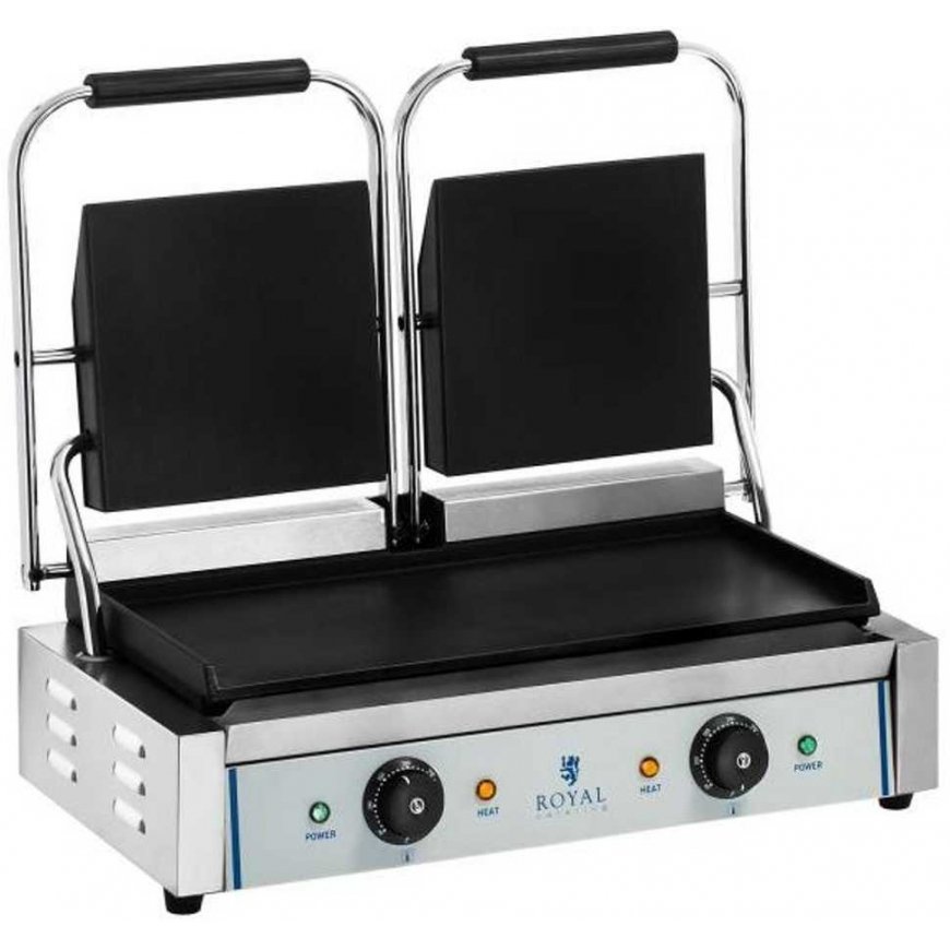 Contact double-sided double-sided smooth contact grill 3600W 230V Royal Catering – 2