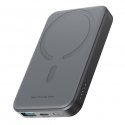 Powerbank Joyroom JR-W020 Mini 5000mAh USB-A USB-C inductive 20W - black + USB-C / USB-C cable Powerbank Joyroom JR-W020 Mini 5000mAh USB-A USB-C inductive 20W - black + USB-C / USB-C cable