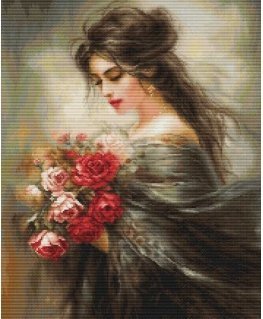 luca S Cross stitch "Serene Beauty" 25x36cm SB703