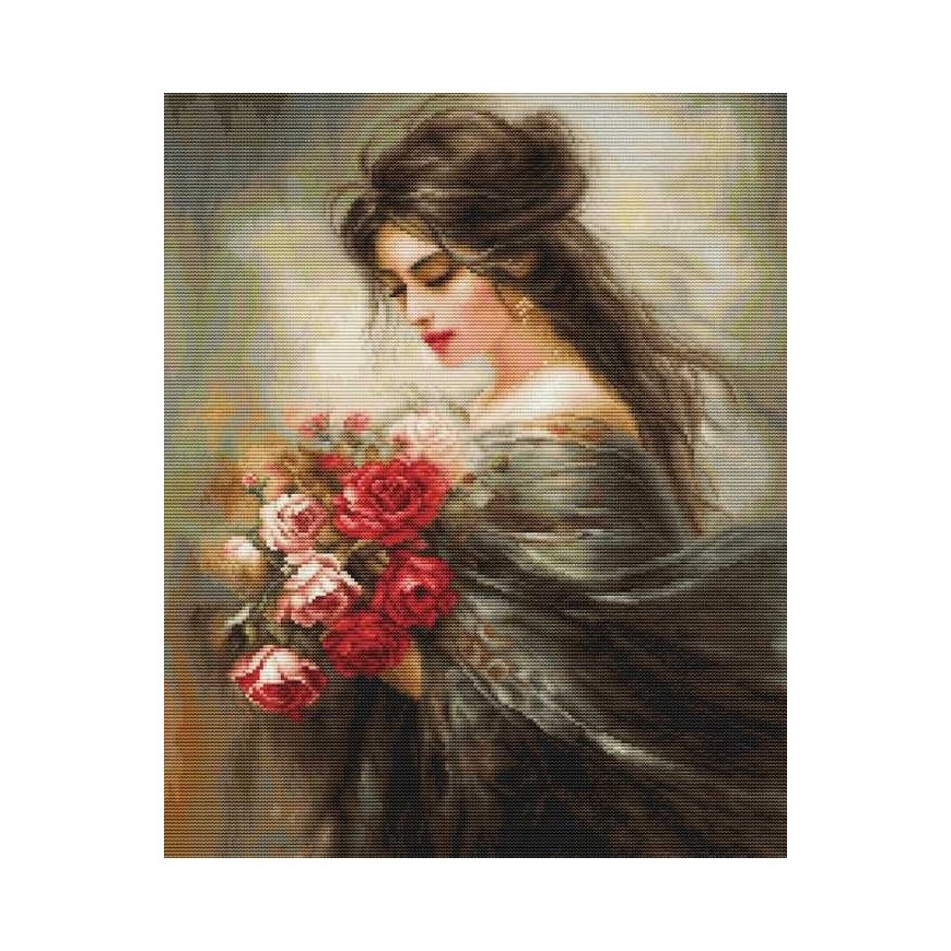 luca S Cross stitch "Serene Beauty" 25x36cm SB703
