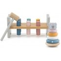 Viga Toys Montessori set Wooden tower + Blocks with a hammer and a white bear Viga Toys Montessori set Wooden tower + Blocks with a hammer and a white bear