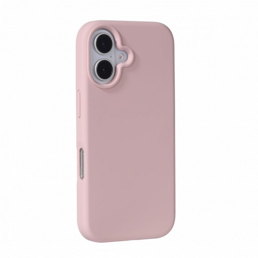 Apple iPhone 16 Premium Magsafe Soft Touch Silicone Case Pink Sand