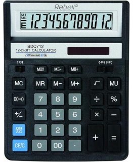 Calculator desktop Rebell BDC712BK