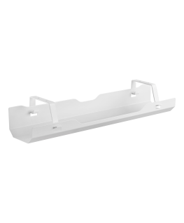 Cable management channel under the desk DELTACO OFFICE open design, 600 x 135 x 108 mm, white / DELO-0209