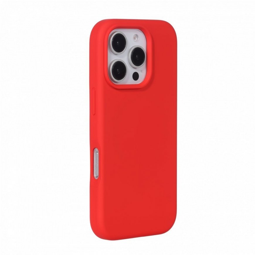 Apple iPhone 16 Pro Max Premium Magsafe Soft Touch Silicone Case Red