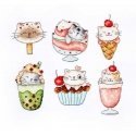 luca S Cross Stitch Kit Summer Kitties Set of 6 10x7cm SLETIL8089 luca S Cross Stitch Kit Summer Kitties Set of 6 10x7cm SLETIL8089