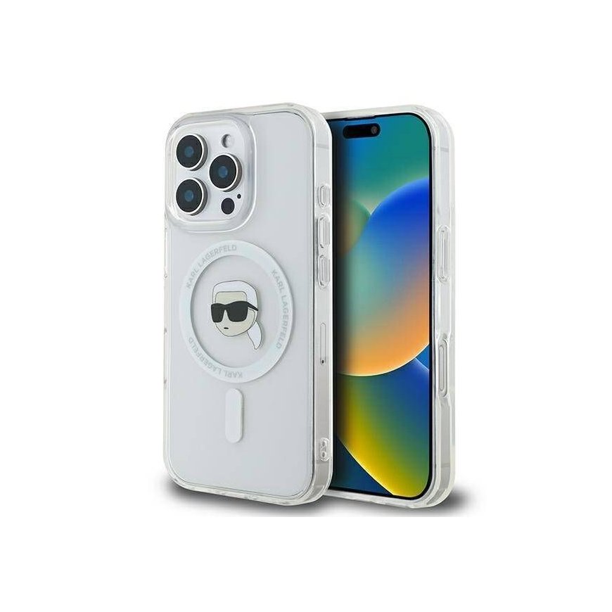 Apple iPhone 16 Pro hardcase IML Metal Karl Head MagSafe White