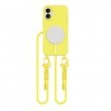 Tech-Protect MagNecklace MagSafe Case with Lanyard for iPhone 16 - Yellow Tech-Protect MagNecklace MagSafe Case with Lanyard for iPhone 16 - Yellow