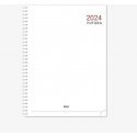Timer Vidaus blokas kalendoriui FUTURA Spirex 2024, A4 Timer Vidaus blokas kalendoriui FUTURA Spirex 2024, A4