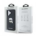 Karl Lagerfeld Monogram Karl Head Pin iPhone 16 Case - Black Karl Lagerfeld Monogram Karl Head Pin iPhone 16 Case - Black