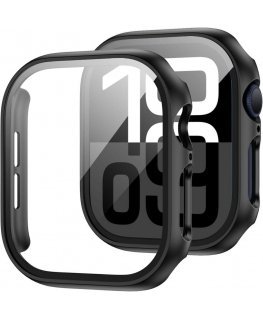 Tech-Protect Defense360 Tempered Glass Case for Apple Watch 10 (42mm) - Black