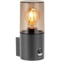 Wall lamp Orno SALVIA garden lamp with PIR sensor, E27, max. 15W, IP54, gray Wall lamp Orno SALVIA garden lamp with PIR sensor, E27, max. 15W, IP54, gray