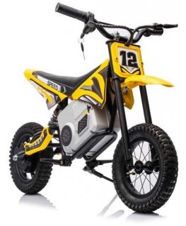 Lean Cars Baterija varomas krosinis motociklas A9901 Geltona