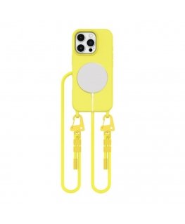 Tech-Protect MagNecklace MagSafe Case with Lanyard for iPhone 16 Pro Max - Yellow