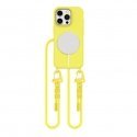 Tech-Protect MagNecklace MagSafe Case with Lanyard for iPhone 16 Pro Max - Yellow Tech-Protect MagNecklace MagSafe Case with Lanyard for iPhone 16 Pro Max - Yellow