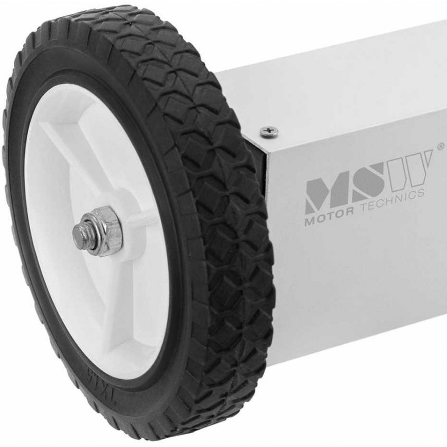 MSW Magnetic broom for collecting nail chips on wheels, width 75 cm – 3