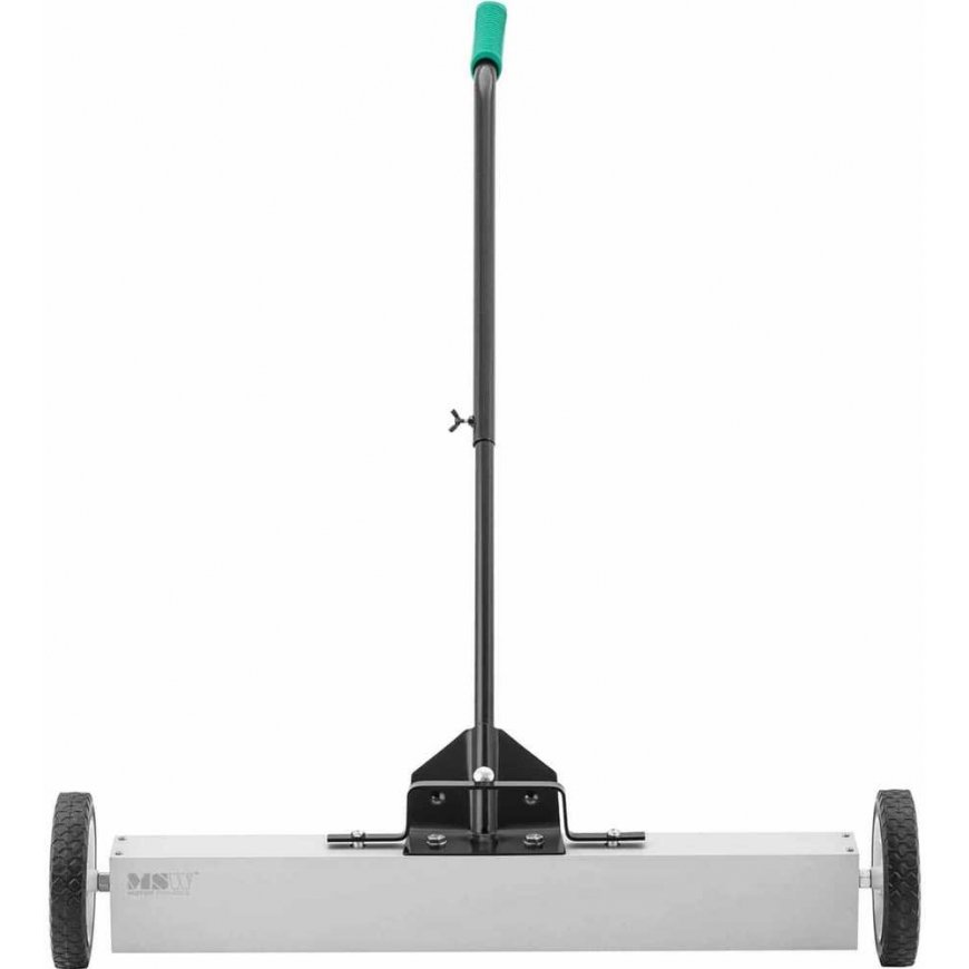 MSW Magnetinė šluota nagų drožlių rinkimui ant ratukų, plotis 75 cm – 5
