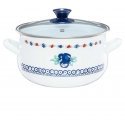 Ambition Enamel pot with lid Kalina 18 cm 2.9 l ENAMEL OLKUSZ Ambition Enamel pot with lid Kalina 18 cm 2.9 l ENAMEL OLKUSZ