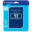 Verbatim Переносной жесткий диск Store 'n' Go с интерфейсом USB 3.0, 1 Тб Синий Verbatim Переносной жесткий диск Store 'n' Go с интерфейсом USB 3.0, 1 Тб Синий