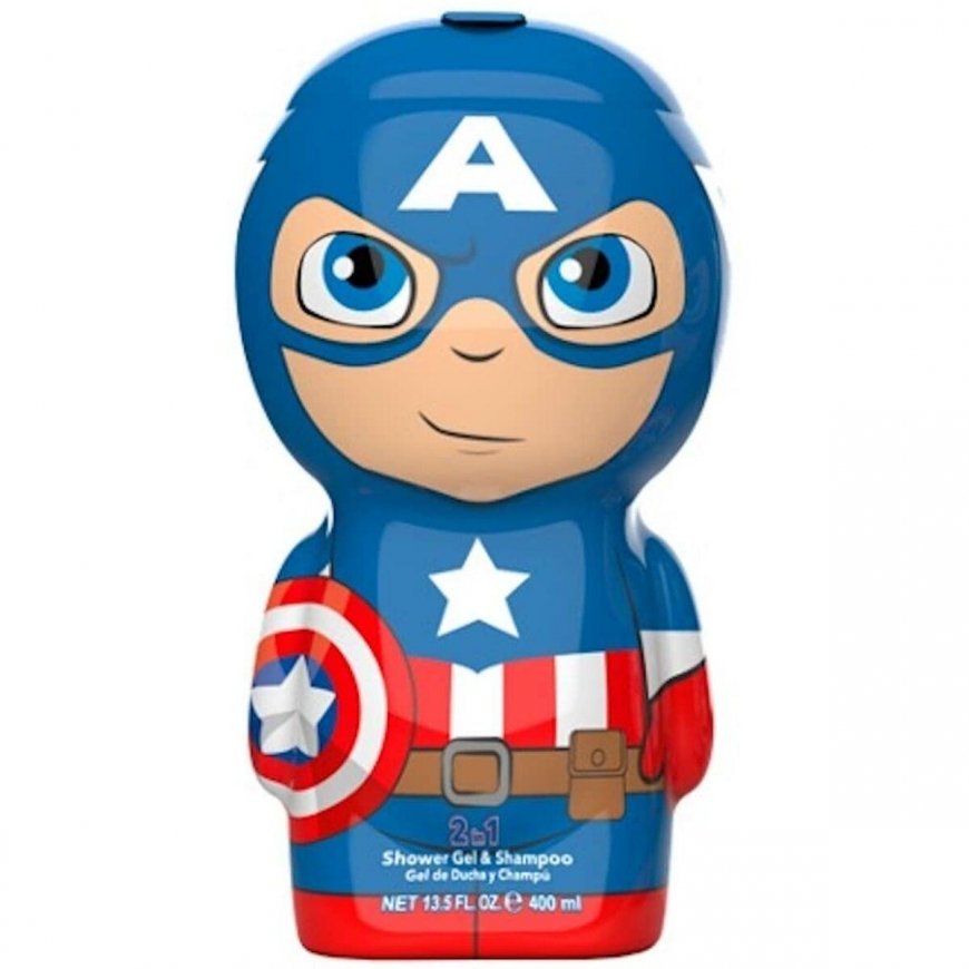 "Marvel Air-Val Captain America" shower gel and shampoo 2d400