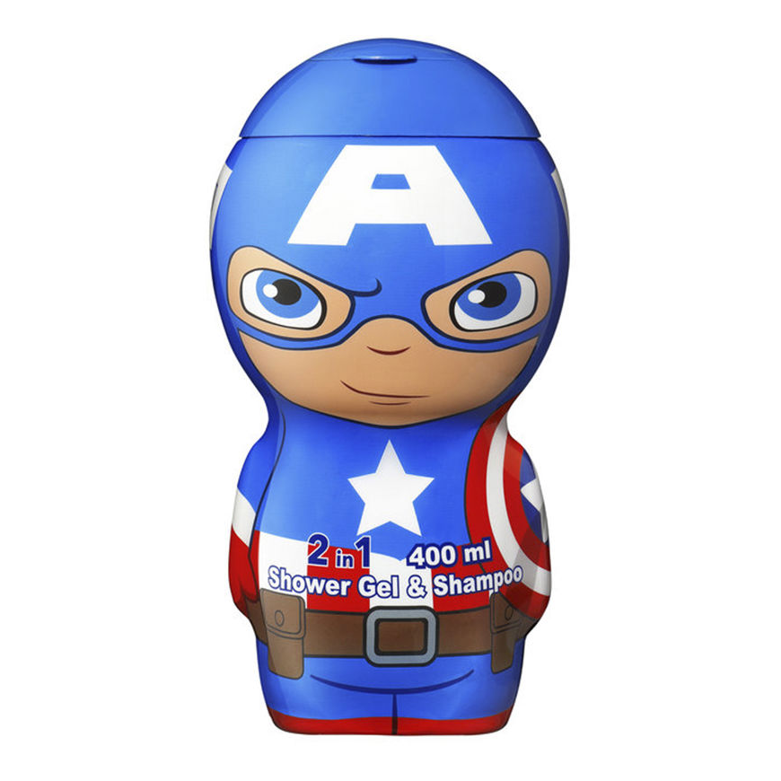 "Marvel Air-Val Captain America" shower gel and shampoo 2d400 – 2
