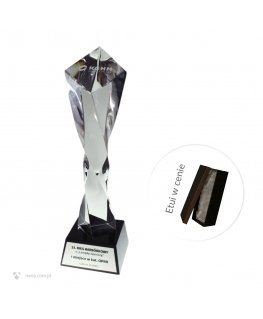 Detal Trofeum szklane- przycisk kryształowy