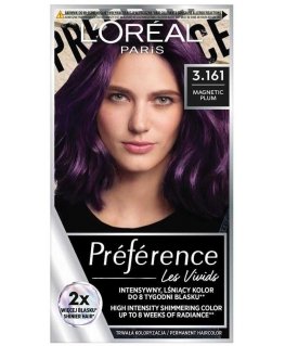 LOREAL Preference Vivid Colors Hair dye no. 3.161 - Magnetic Plum 1 pack.