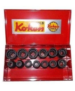 Set of impact polygon heads KOKEN 14241M-05 1/2"