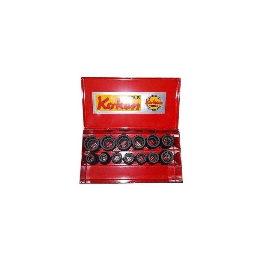 Set of impact polygon heads KOKEN 14241M-05 1/2"
