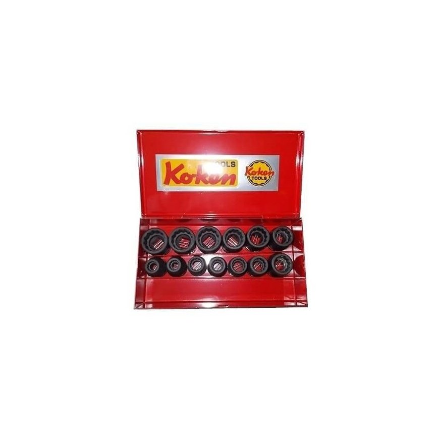 Set of impact polygon heads KOKEN 14241M-05 1/2" – 2