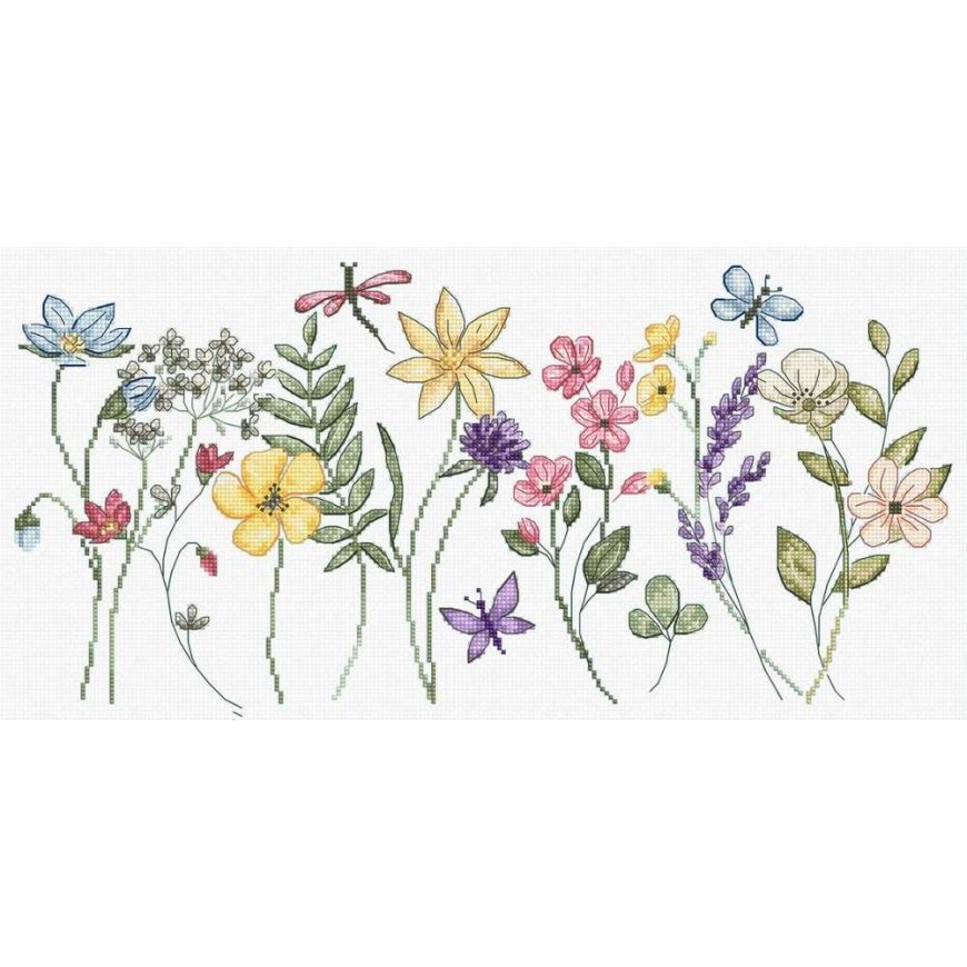 Letistitch Cross stitch kit "Summer Bloom" 36x17cm SLETIL8094 – 2