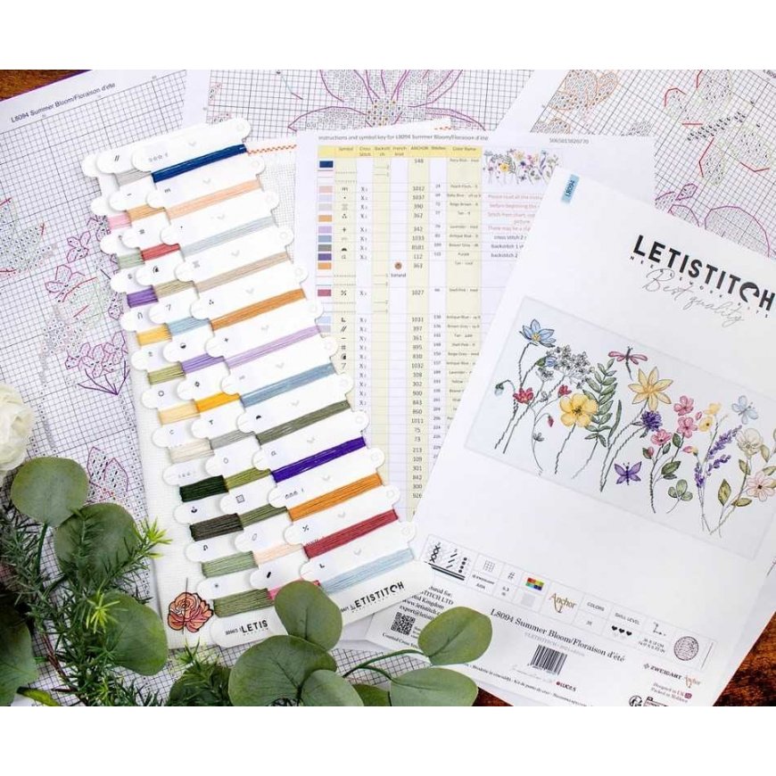 Letistitch Cross stitch kit "Summer Bloom" 36x17cm SLETIL8094 – 3